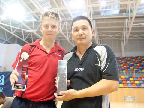 Andrew Baggaley y He Zhi Wen protagonizaron la final masculina de 2010.  (Foto: David Fajula)
