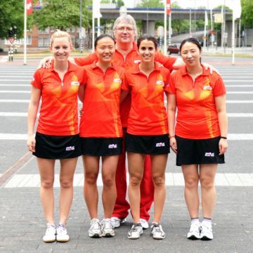 Equipo femenino que disputó el último mundial celebrado en Rótterdam. (Foto: Juan Carlos Paramá)