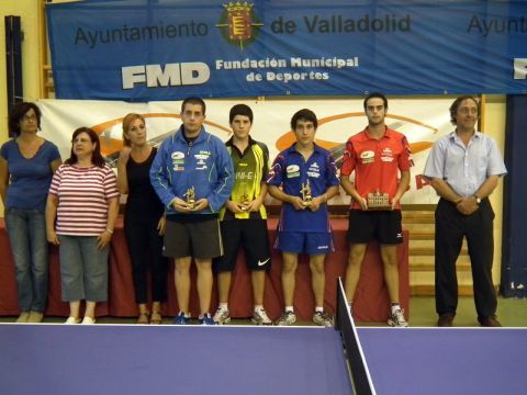 Podium, absoluto masculino con Jaime Vidal, Alejandro Hortal, Jorge González e Imanol Cano.