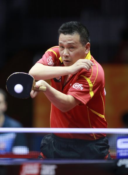 He Zhiwen en China. (Foto ITTF)