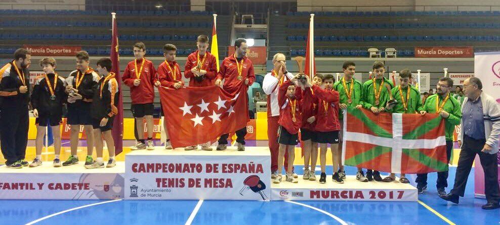 Podio Campeonato de España en Edad Escolar Murcia 2017