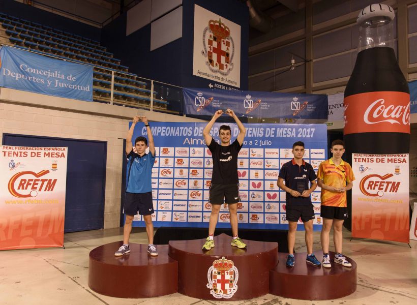 Podio Juvenil Masculino de los Campeonatos de España 2017