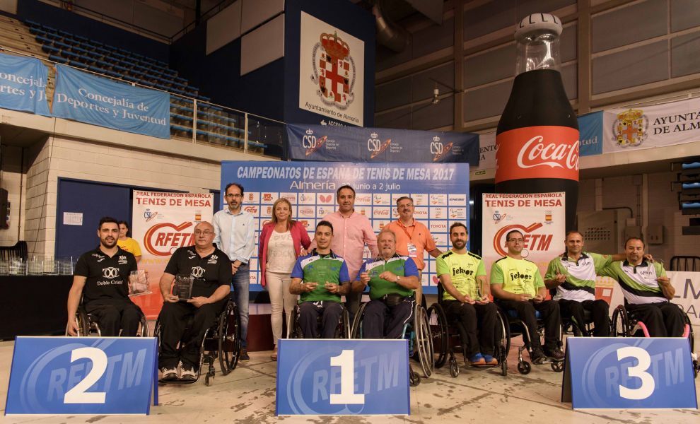 Podio de los Campeonatos de España para Personas con Discapacidad Física