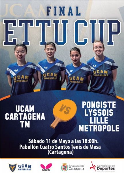 Cartel anunciador del UCAM Cartagena.