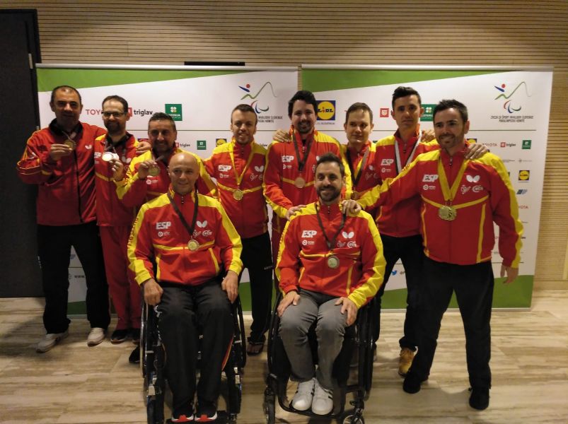 El equipo Paralímpico español en Eslovenia