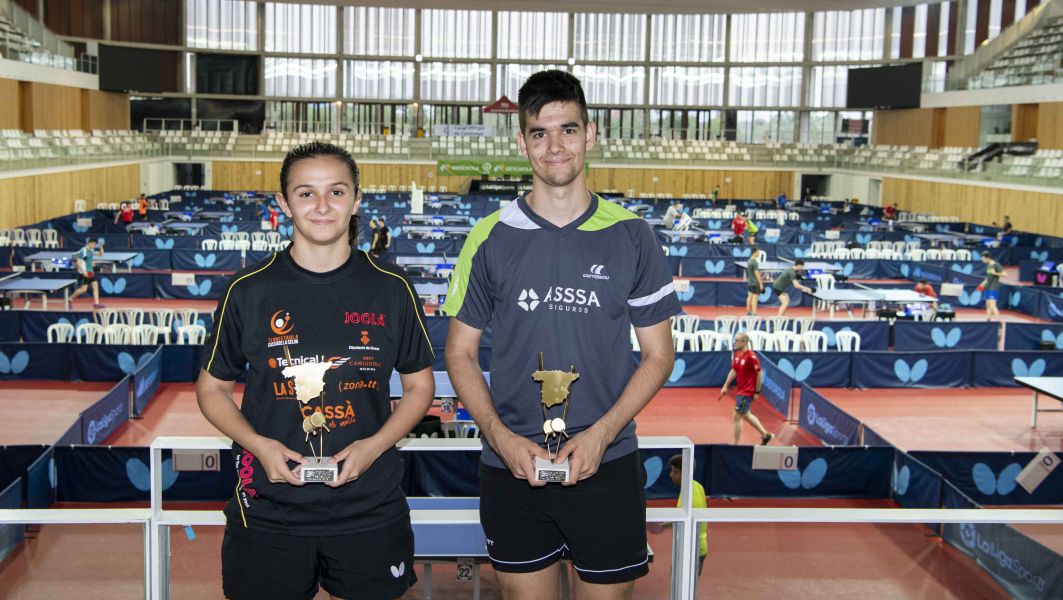 Ainhoa Cristóbal y Alberto Lillo, Campeones de España Juvenil 2019 (Foto: Alvaro Diaz)