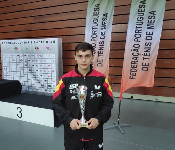 Albert Vilardell, plata en el ITTF Junior de Portugal (Foto: RFETM)