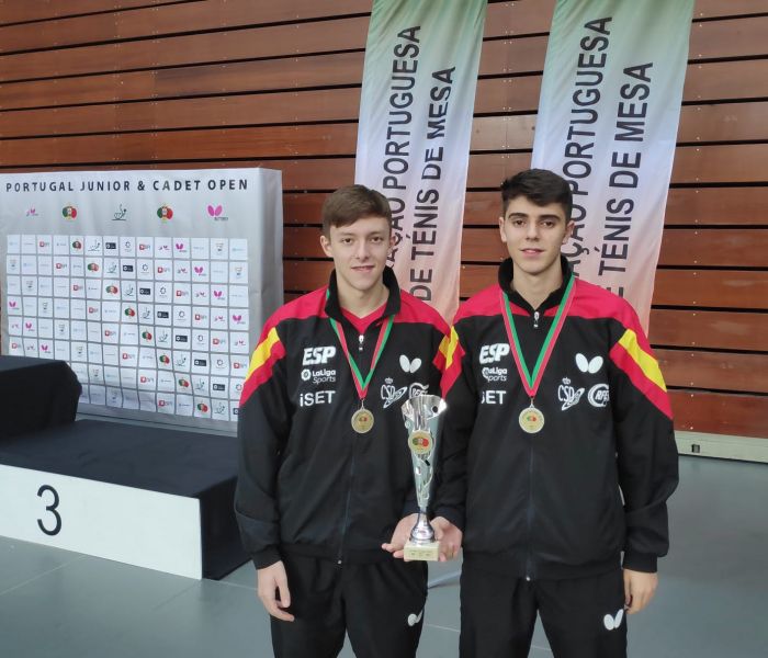 Arnau Pons y Miguel Nuñez, plata en el ITTF Junior de Portugal