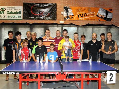 Foto de grupo de los vencedores en el 45 del Campeonato de Sabadell. (Foto: Pep Brugada)
