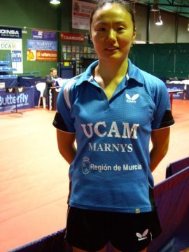Zhu Fang, jugadora del UCAM Cartagena.