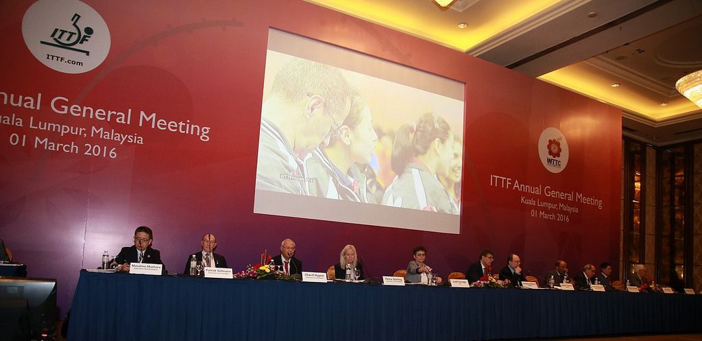Asamblea Anual de la Federación Internacional de Tenis de Mesa (ITTF) celebrada el día 1 de marzo.