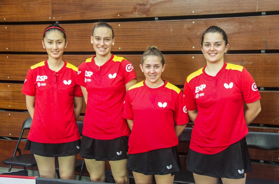 La selección española junior femenina de tenis de mesa en el Campeonato de Europa para Jóvenes de Tenis de Mesa 2017